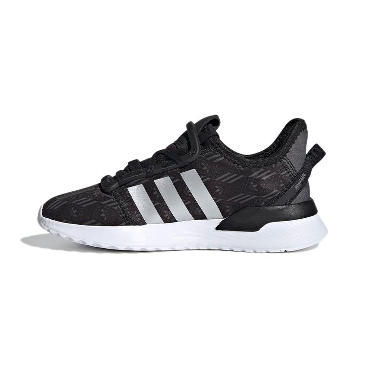adidas Оригинальные кроссовки Adidas U PATH Run Тканевые Низкие Спортивные Повседневные Черно-Белые Детские Возраст 3-7 Лет FV1824