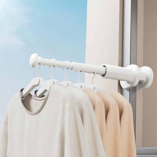 1/2 шт. Выдвижная сушилка для одежды, прочная, несущая, простая установка, складная выдвижная вешалка
