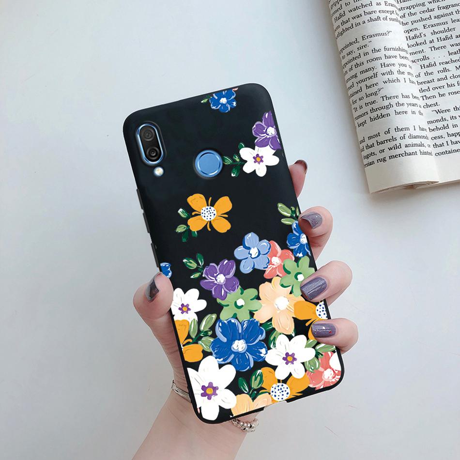 For Honor Play Case COR-L29 COR-L09 Phone Cover Stylish Flower Soft Silicone Matte Case Fundas For Honor Play Shockproof Bumper