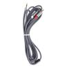 3.5mm Jack to 2 RCA Aux Audio Cable Double Lotus Head RCA Splitter Cable for Power Amplifier Audio Speaker 3m