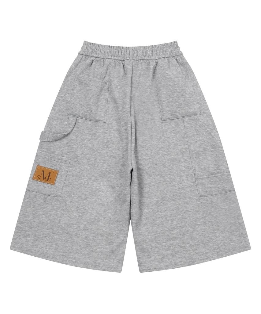 MUCENT Hammer Side Pocket Carpenter Sweat Bermuda Pants Unisex (3 Colors)