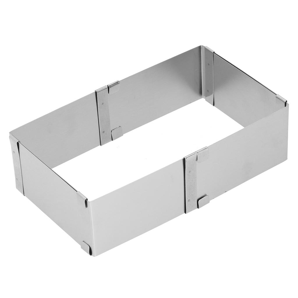 Квадратное кольцо для мусса из нержавеющей стали, выдвижная форма для печенья, торта, кухонные инструменты для выпечки своими руками, 10~18 см