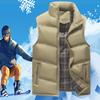 Мужские ветрозащитные жилеты Мужская куртка без рукавов жилет Зимняя куртка Повседневное пальто Мужской пуховый хлопок Теплый утолщенный жилет Толстый жилет