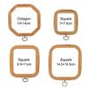 Octagon Wood Grain Needlecraft Stretch Tool Embroidery Hoop DIY Sewing Accessories