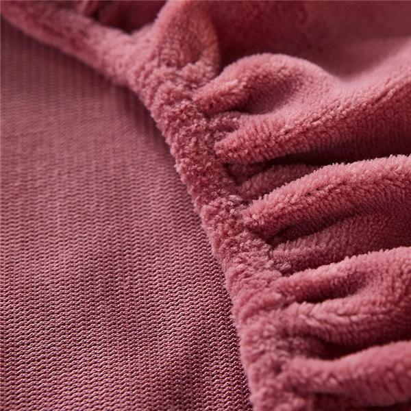 2026 Warm Soft Crystal Velvet Fitted Bed Sheet Washable Non-slip Mattress Cover King Queen Size Solid Color Thick Quilted Mattress Protector Bedding