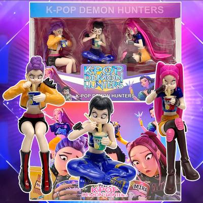 НОВЫЙ Аниме K-Pop Охотники на демонов Кукла Виниловая игрушка Руми Мира zoi Персонаж виниловая маска фигурка Подарок на день рождения Подарки фан-клуба