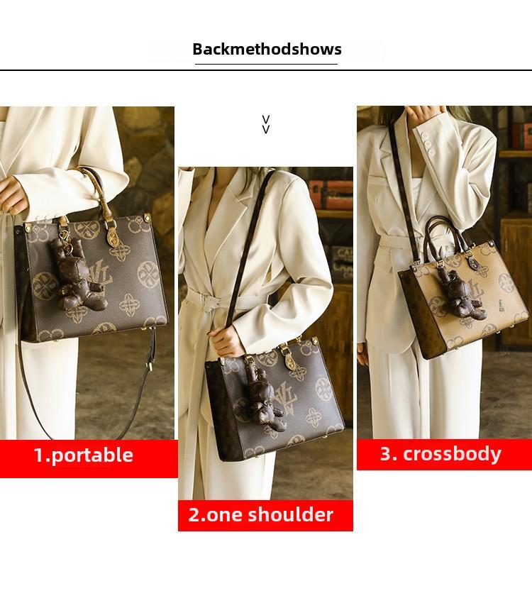 Guangzhou Women's Light Luxury Handbag: 2023 Large-Capacity High-End Floral Tote