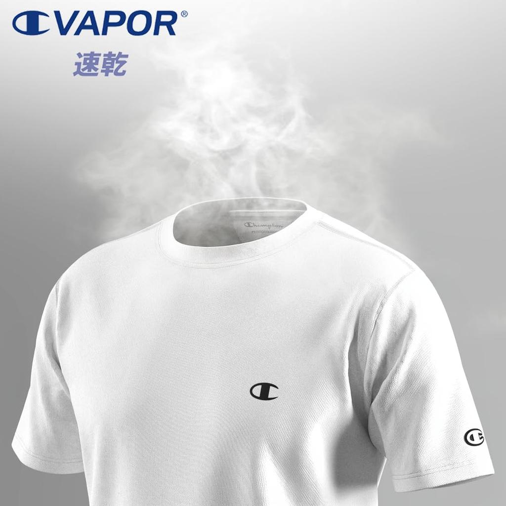 Champion Футболка-поло с коротким рукавом UV Quick One Point BASIC SPORTS Темно-синяя футболка, Защита, 100% полиэстер, Антибактериальная, Дезодорирующая, Быстросохнущая,