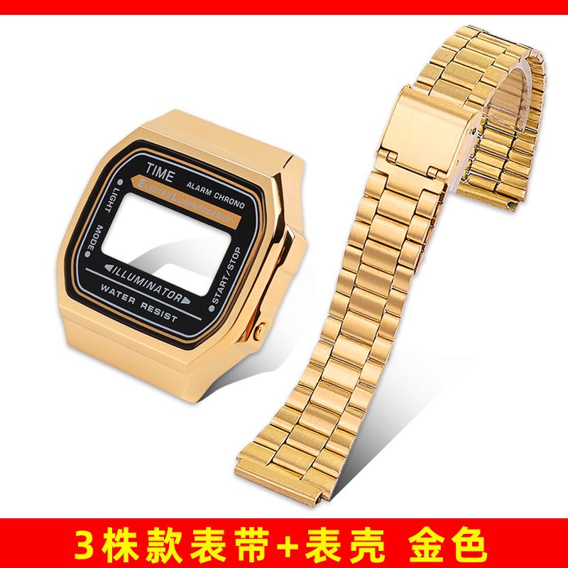 Мод-комплект A168 Стальной корпус Ремешок для часов Корпус Для G-SHOCK 3299 Casio A168WG Металлическая рамка Стекло Водонепроницаемое кольцо Аксессуары для ремешка