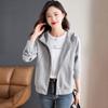 Women's Autumn and Winter Hooded Sweatshirt Zip Up Casual Top