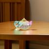 Durable Crystal Teapot Ornament Decorative Clear Teapot Figurine Mini Teapot Crystal Statue  Table