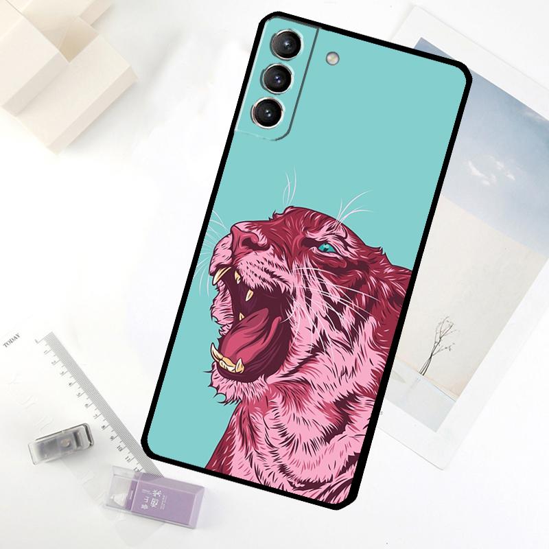 Animal Tiger Art Phone Case For Samsung Galaxy S25 FE S20 FE S21 S22 S23 S24 S25 S26 Ultra S10 S25 Plus Cover