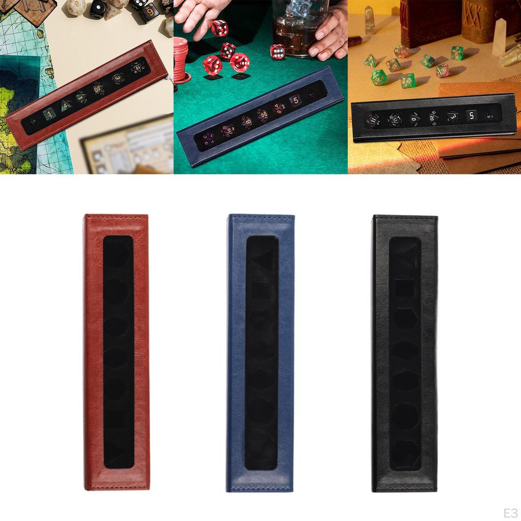 Dice Holder Box with Cover for Tabletop Games, Clear View Storage Case