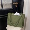 Модная Однотонная Нейлоновая Сумка-Тоут в Корейском Стиле в Клетку Легкая Молодежная Сумка для Женщин Большая Вместимость Повседневные Сумки через Плечо