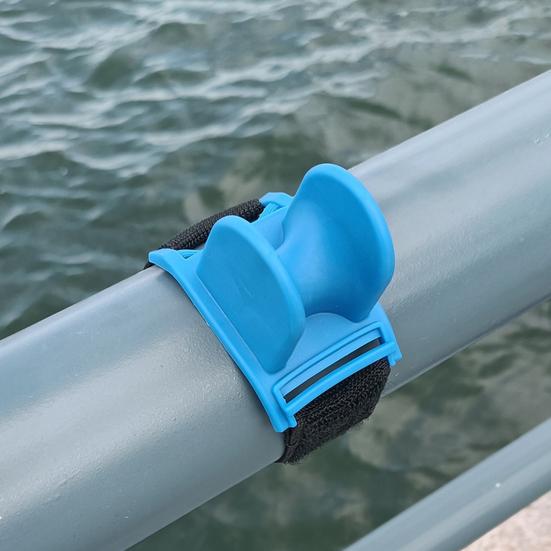 U-shaped Fishing Rod Holder with Fastener Tape Non-Slip Design Compact Size Portable Fishing Pole Bracket Support Accessories