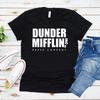 Футболка Dunder Mifflin, офисный подарок, футболка Dwight Schrute, забавная футболка с изображением телешоу, женская футболка Dunder Mifflin Paper Company