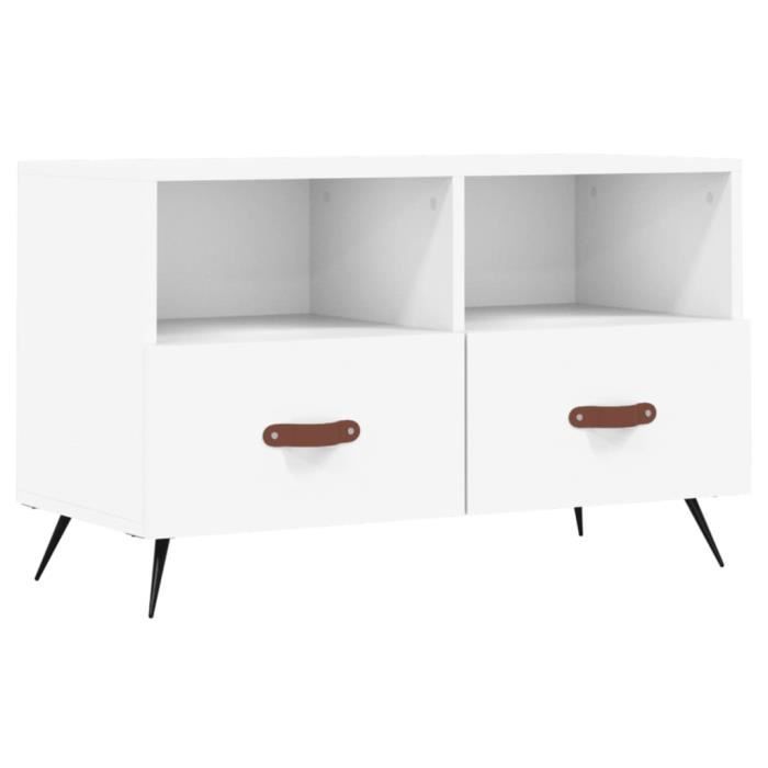 VidaXL TV Stand White 80x36x50 Cm Engineered Wood 828940
