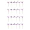 12Pieces Rabbits Ear Cupcake Toppers Easters Cake Decoration Set Easters Cake Picks Set Suitable for Party Celebration