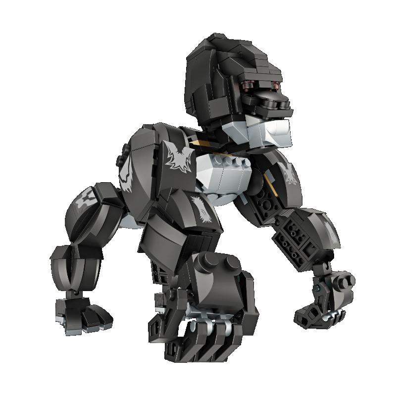 Городской мир крокодил Жираф Носорог Лев Орангутанг Робот Оружие Парк Строительные блоки Меха Бой Фигурки Кирпичи Игрушки Дети