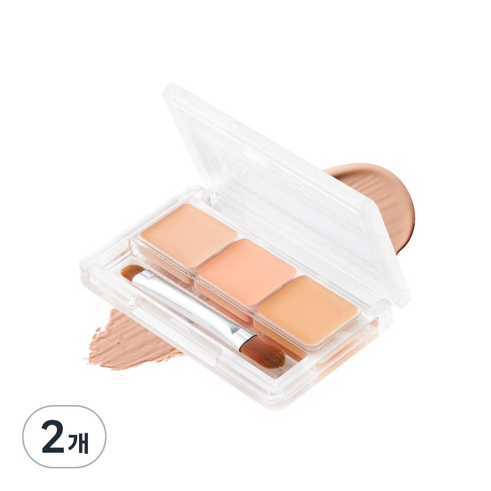 Палитра консилеров Cezanne 4,5 г, смешанные цвета, 2 шт.