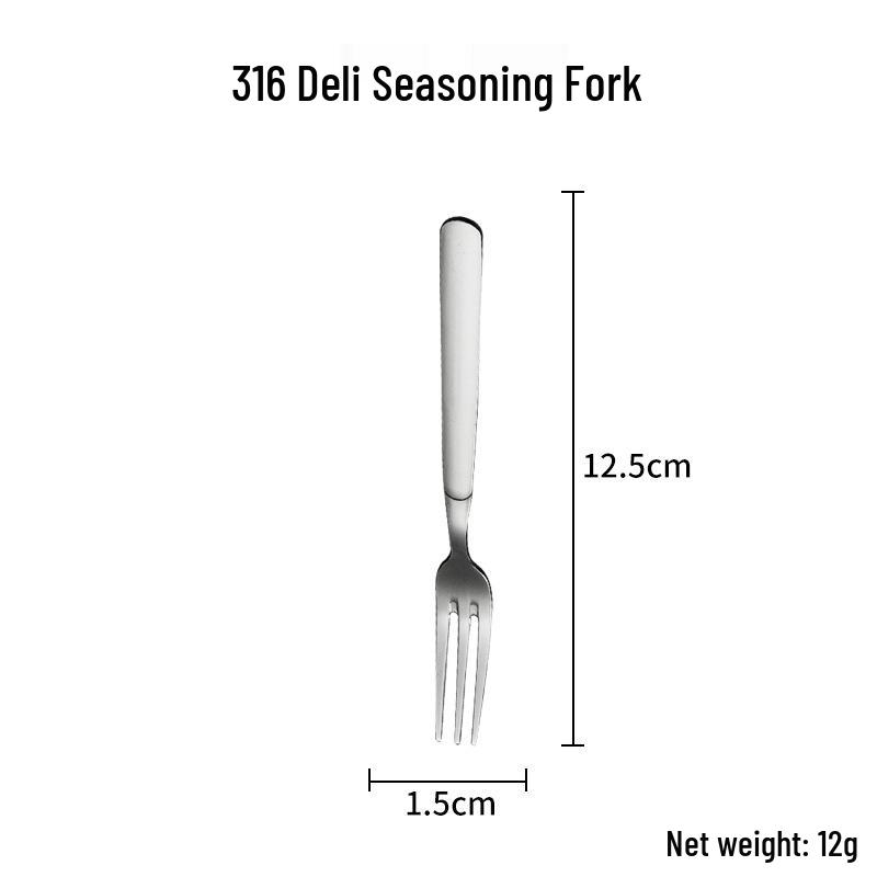 Набор столовых приборов из нержавеющей стали 316: Суповая ложка, Фруктовая вилка, Половник, Скребок для западной кухни