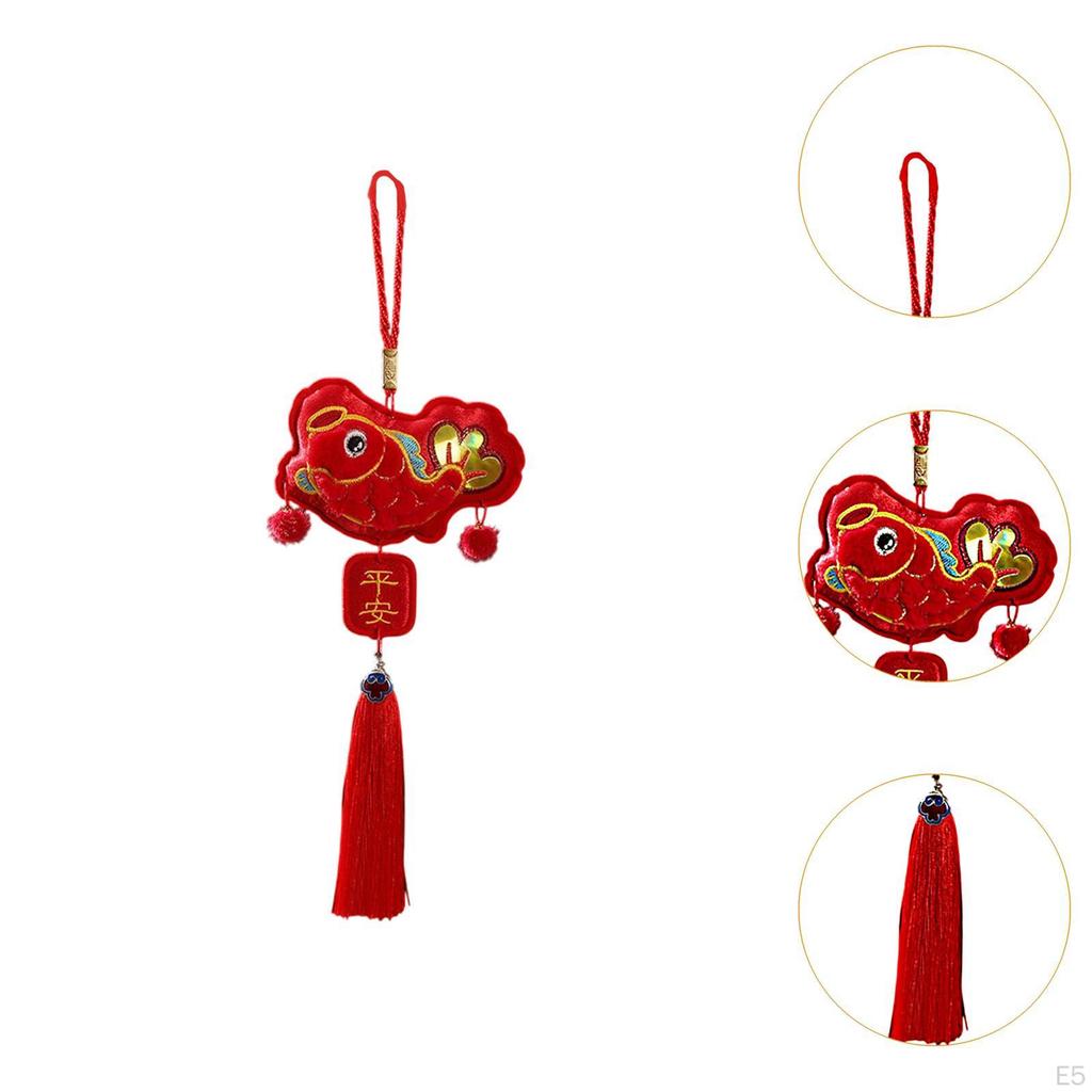 Китайское украшение на год, подвесной шарм с кисточками, фэншуй, подвесное украшение в виде змеи