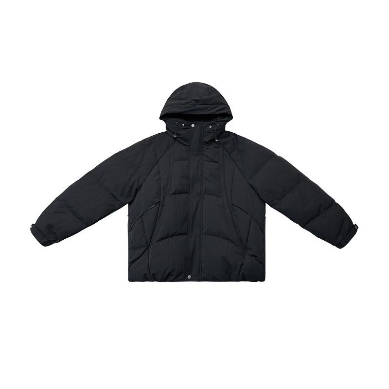 Мужская пуховая куртка оверсайз на 90% из гусиного пуха - Высокий объем и усиленное тепло