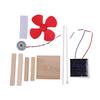 Science Toy Mini Solar Fan Diy Model Kit Wooden Students Physics Educational Toy