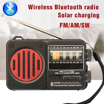 Новый дизайн портативный перезаряжаемый радиофонарик FM/AM/SW1-6 8-диапазонное радио с USB/TF-плеером
