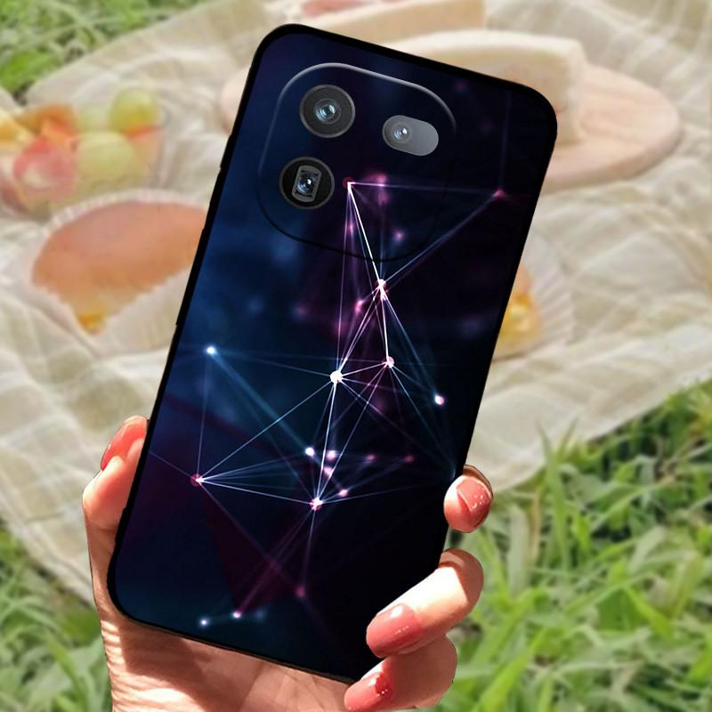 Чехол для Vivo IQOO 12 Pro Мягкий Мраморный Черный Силиконовый Задняя Крышка Телефона Для Vivo IQOO 12 Pro Чехол Крышка IQOO12 Pro Coque Funda