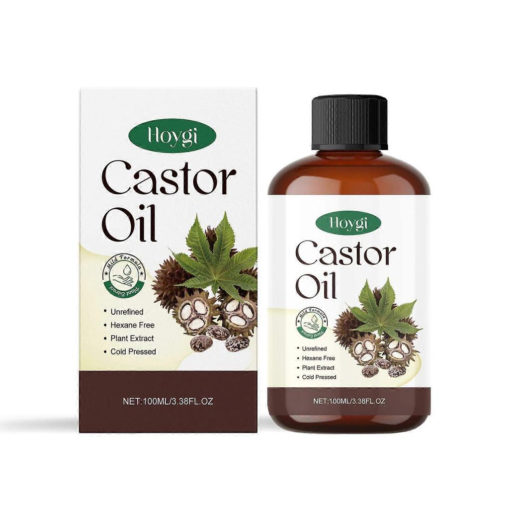 Limited time!!Hoygi Organic Castor Oil Is A Nourishing And Hydrating Oil For The Body, Skin, Eyebrows And Hair, As Well As A Massage And Care Oil