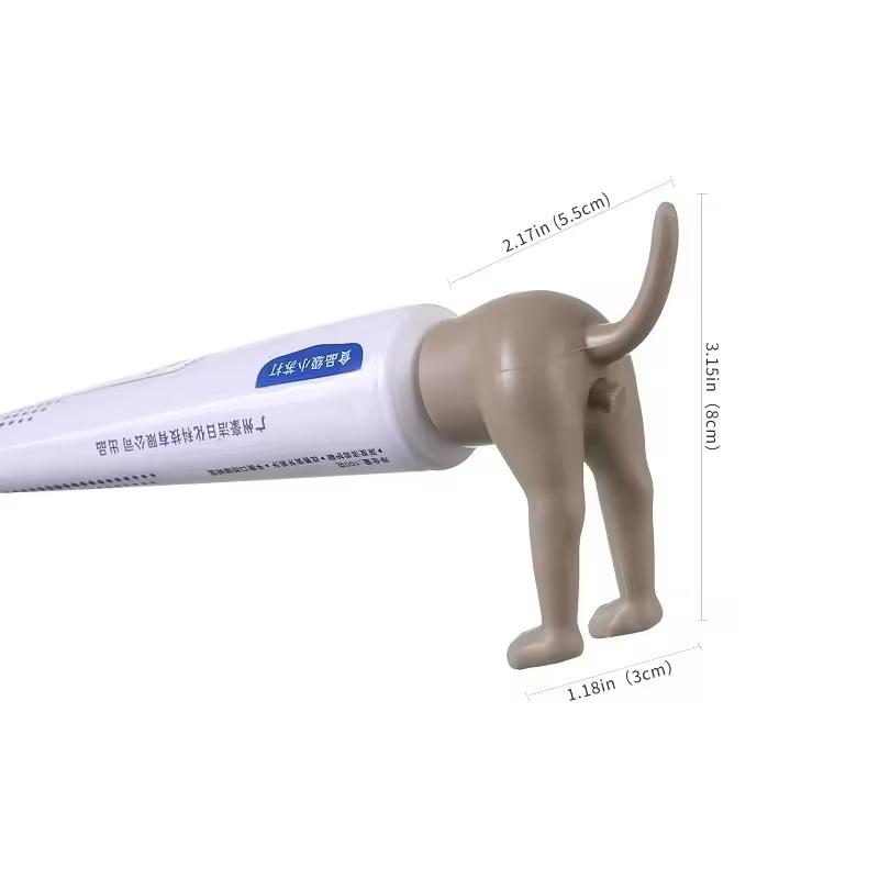 Топпер для зубной пасты Pooping Dog Butt, креативная соковыжималка для зубной пасты в форме собаки, диспенсер для собак Popping Shreks для взрослых и детей