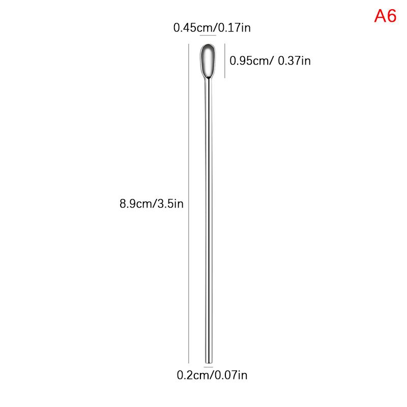 Nail Art Stirring Rod Gel Acrylic Bb Cream Mixing Stick Steel Spoon Spatula