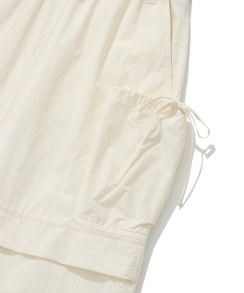 Covernat Woman Balloon Cargo Skirt Ivory