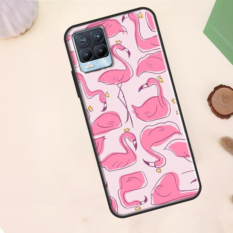 Pink Red Flamingo Case For Realme 15 Pro GT7 GT6 C75 C65 C67 C61 C53 C55 C51 C35 C63 C71 11 12 13 14 Pro Plus