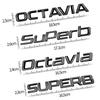 MBOF6 Car-Styling Metal Emblem Bright Black Badge For Skoda Laurin & Klement 4x4 Yeti Octavia Superb Fabia Kamiq Karoq Kodiaq Rapid