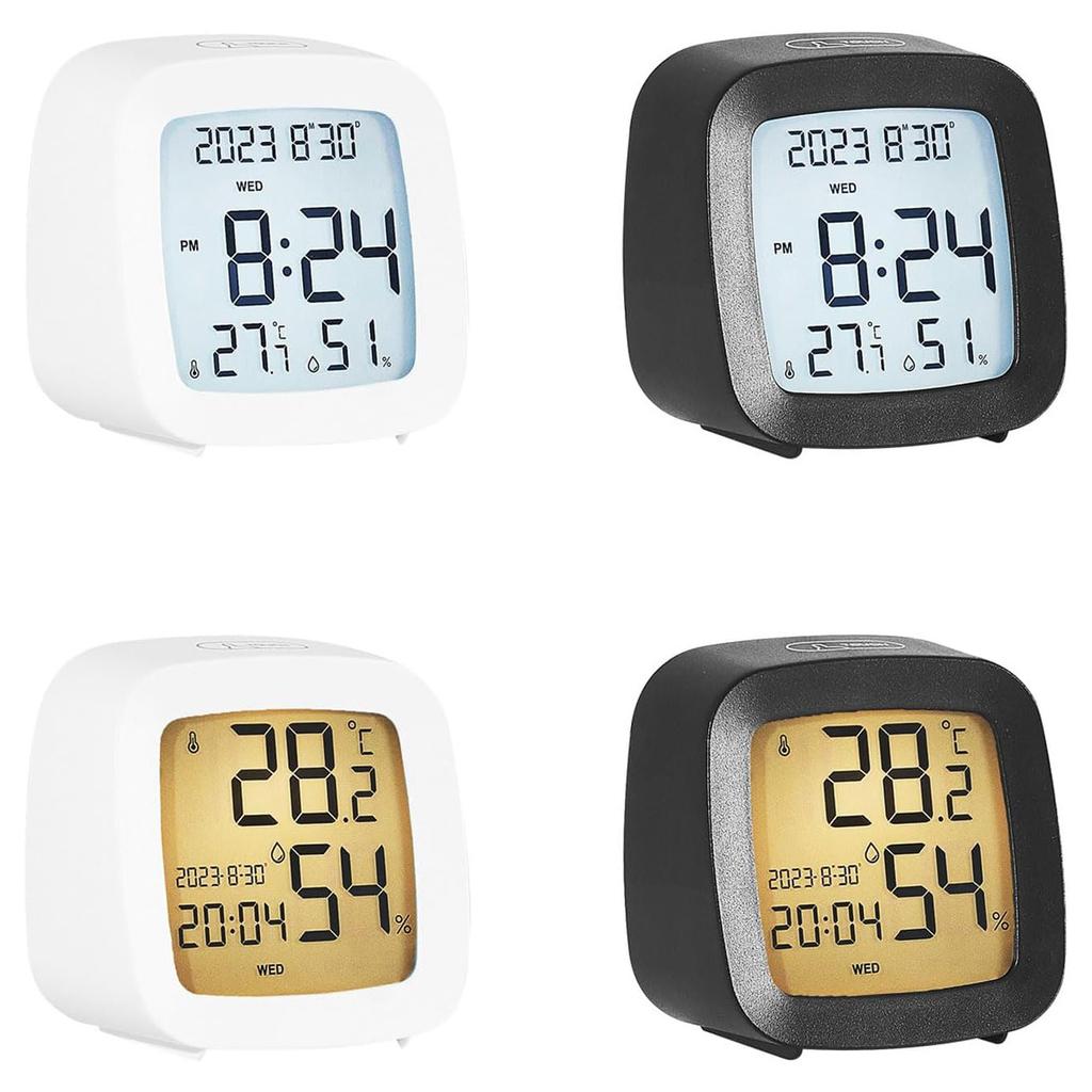Цифровой будильник, прикроватные часы с дисплеем температуры и влажности для спальни, домашнего офиса