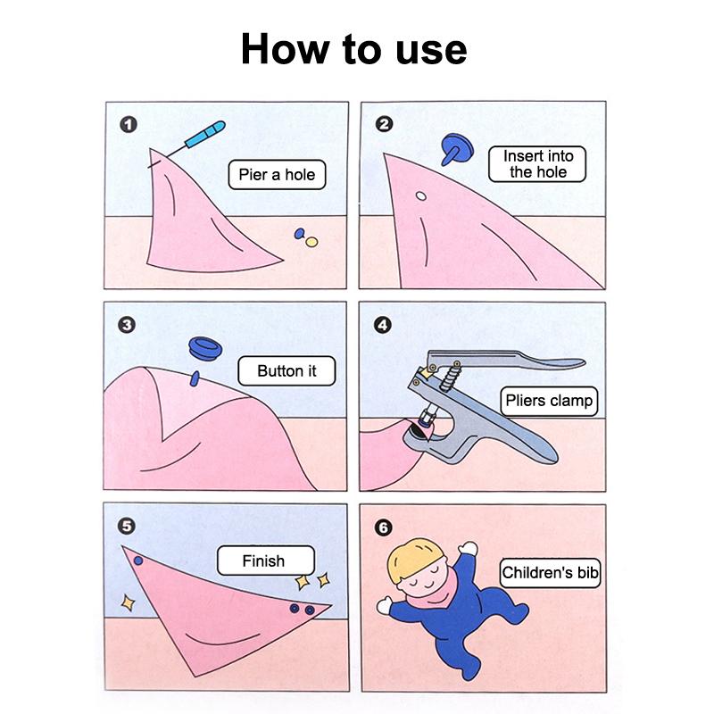 Набор инструментов для установки пластиковых кнопок из смолы, портативная ручная кнопочная машина, набор инструментов для самостоятельной швейной машины