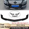 Front Bumper Spoiler Lip for Mercedes-Benz C Class W204 C180 C200 C250 C300 C350 2011-2014 Bumper Lower Protection Guard