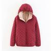 Women's Jacket Warm Lamb Parkas Winter Jackets Winter Mid Length Korean Edition Hooded Fit Plus Cotton Coat