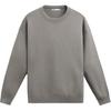 Solid Color Round Neck Soft Textured Pullover Long Sleeve Knit Sweater Men Sweater Gray 5755303-802