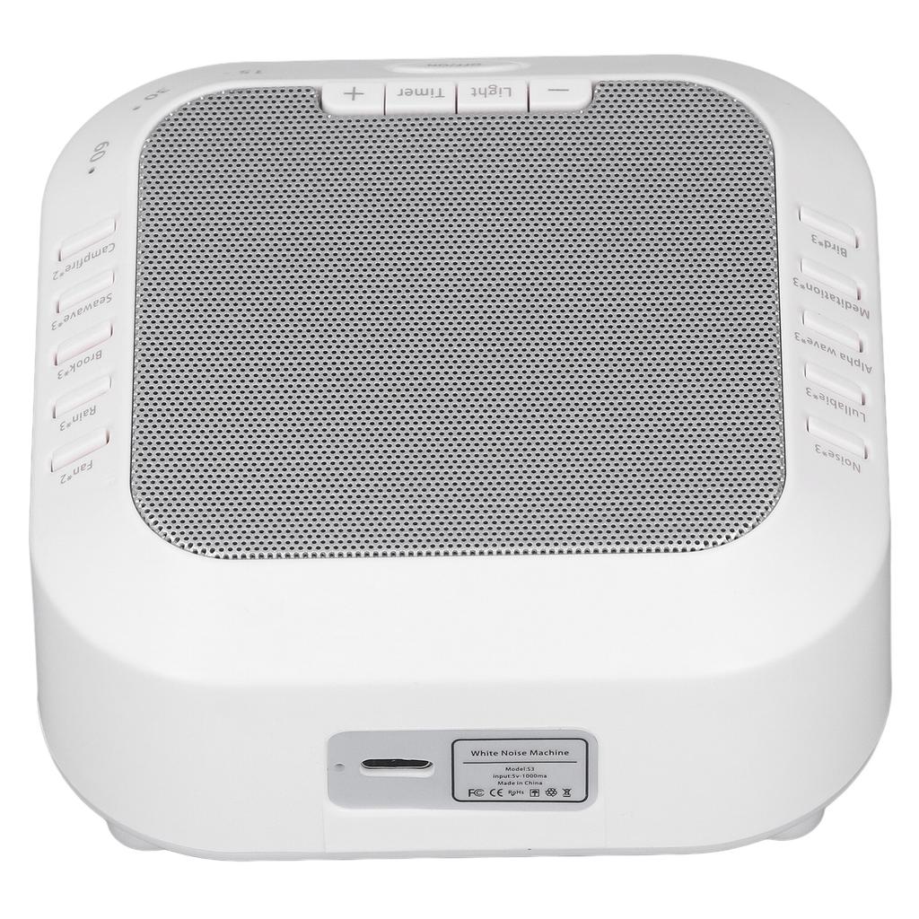 Белый шумовой аппарат 28 звуков портативный ночник музыка синхронизация управление звуком ребенка машина для