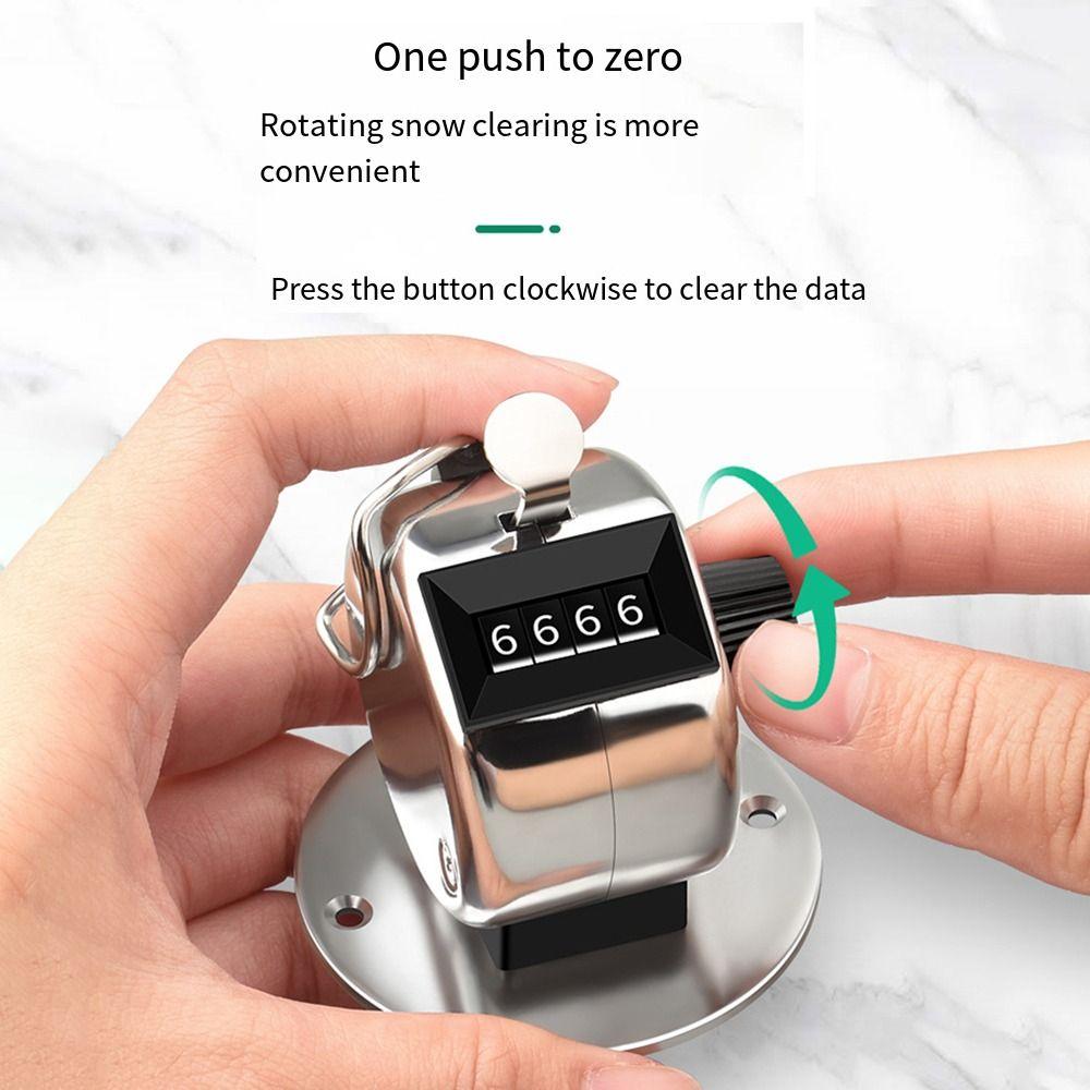 Портативный. Ручной счетчик с 4-значным механическим числом, счетчики с щелчками, спортивные