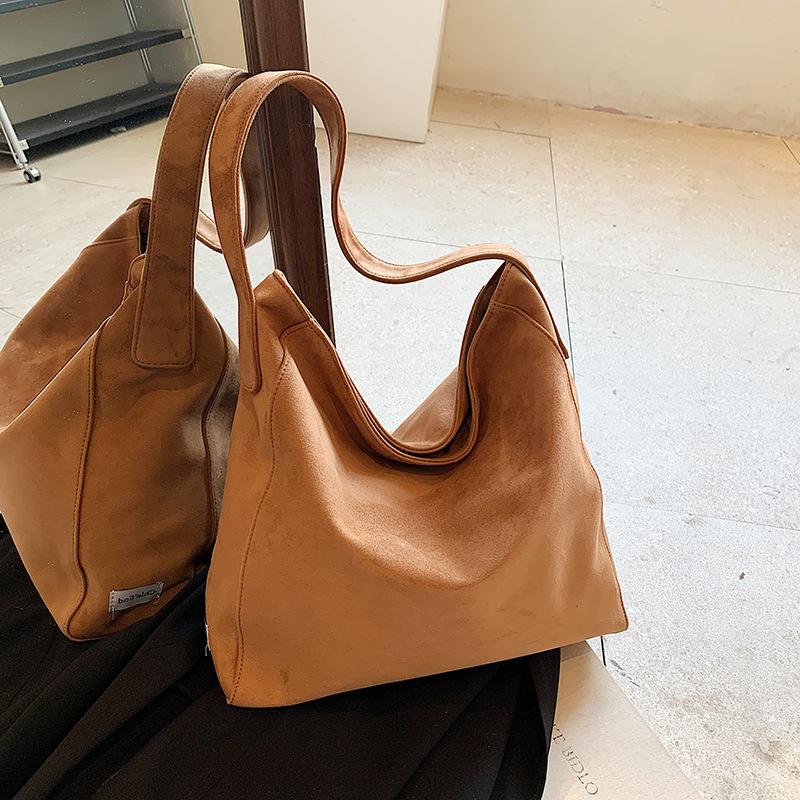 Vintage Maillard leopard print large-capacity tote bag women's new commuter shoulder armpit bag