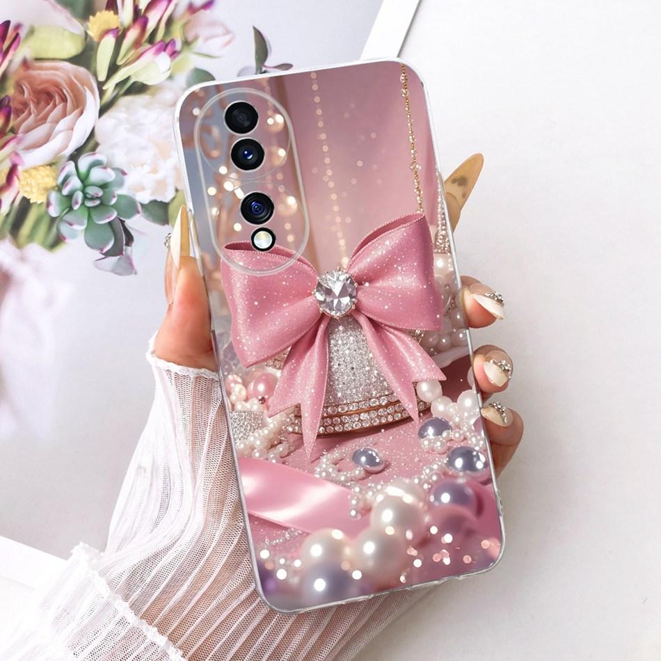 For Honor 70 70Pro Pro+ Cute Flower Butterfly Cat Painted Case For Honor70 70 Pro Plus 5G Soft Silicone TPU Phone Cases