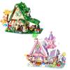 Dream Fairy Tale Coffee House Series Jungle Cottage Candy Castle Model Building Blocks Creative Assembly Toys Children's Gifts