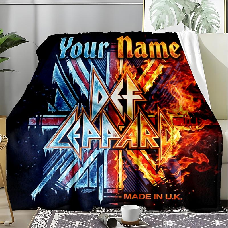 custom Name Text Bull Power Theme blanket Soft Flannel Blanket Plush Throw Blanket Cozy Sofa Bed Blanket for Home Decor
