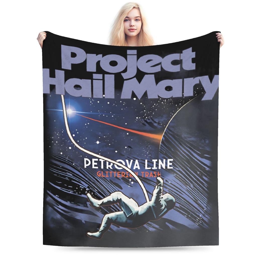 Soft Cozy Blanket Plane Travel Project Hail Mary 2026 Bedding Throws Print  Bedspread For Living Room