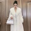 Fur Women's  Imitation Mink Leather Women's Coat Slim Long Imitation Gold Mink Jacket Large Size Winter New