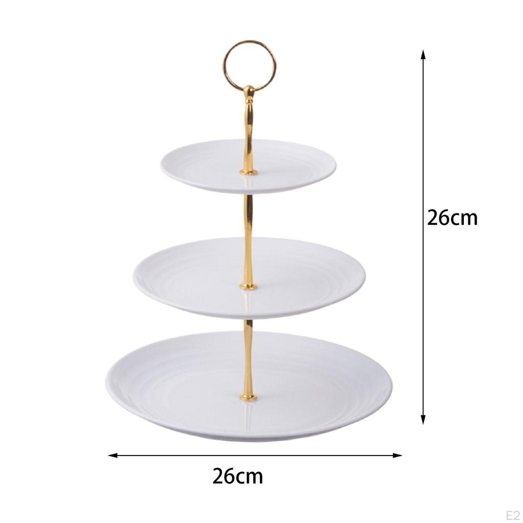 3-х ярусная подставка для десерта, подставка для выпечки, поднос для подачи фруктовых закусок, поднос для печенья для вечеринки